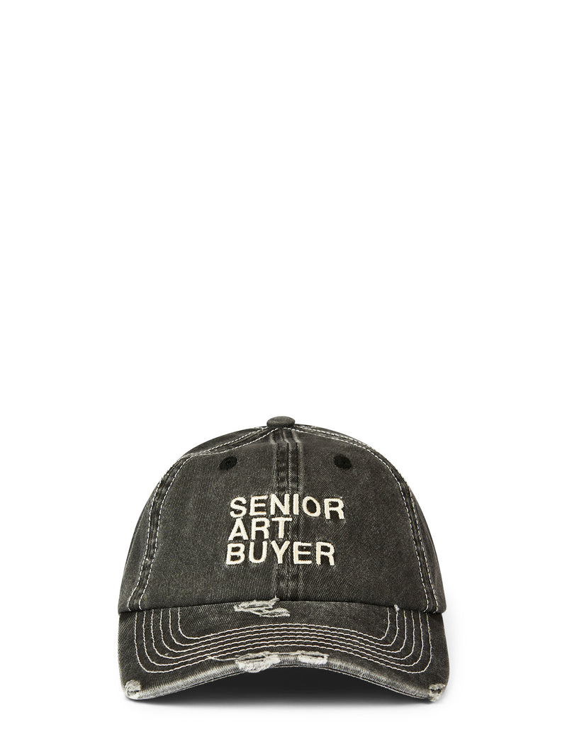 Art Buyer cap, washed black