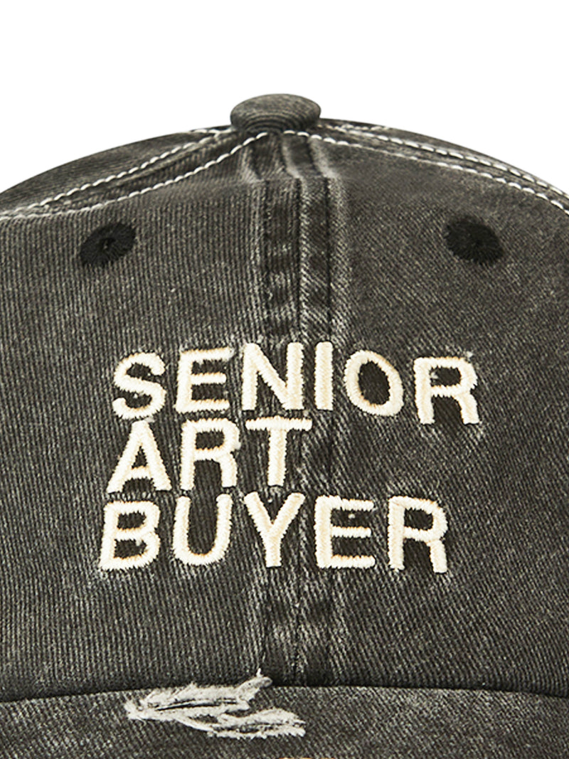 Art Buyer cap, washed black