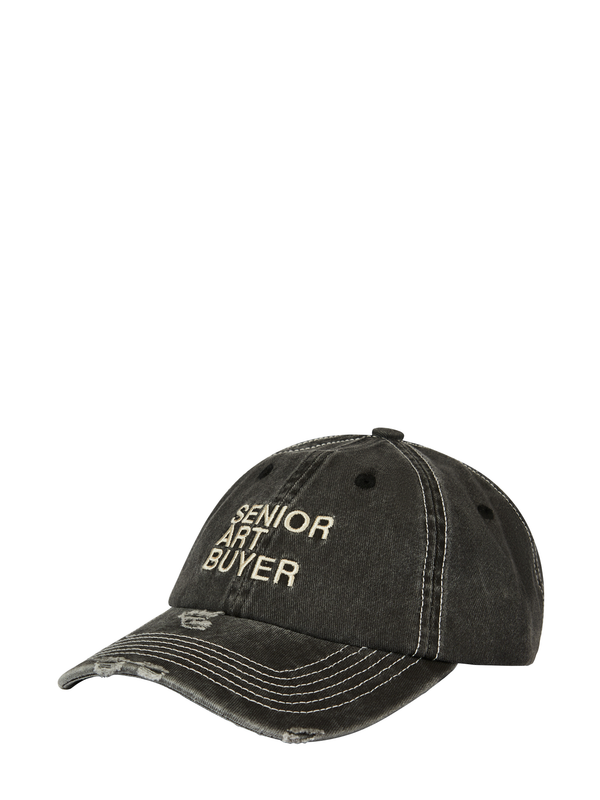 Art Buyer cap, washed black