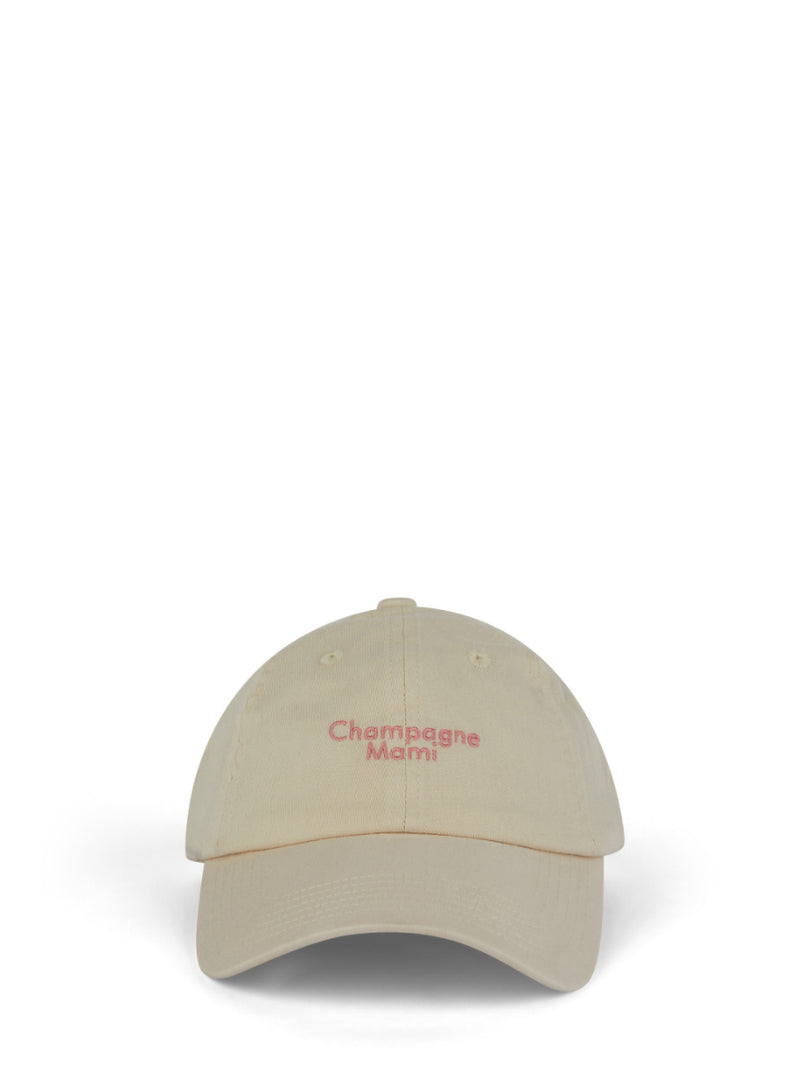 Champagne Mami cap, beige & pink