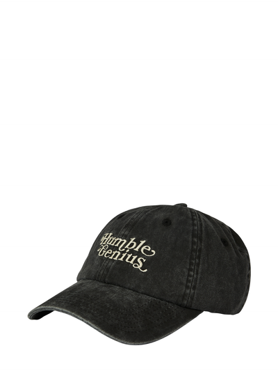 Humble Genius cap, washed black