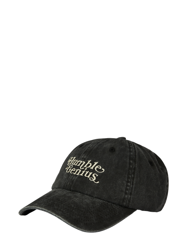 Humble Genius cap, washed black