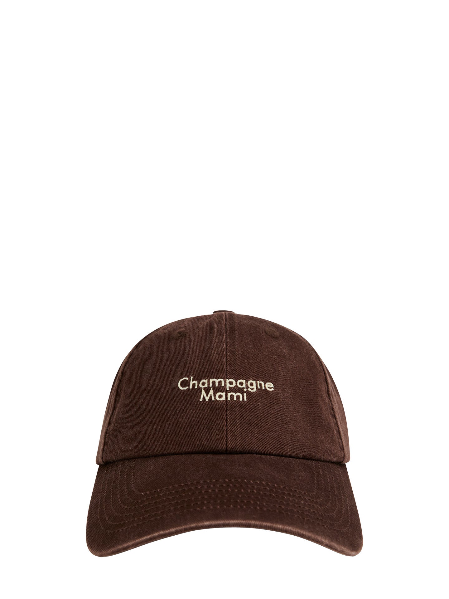 Champagne Mami cap, espresso brown