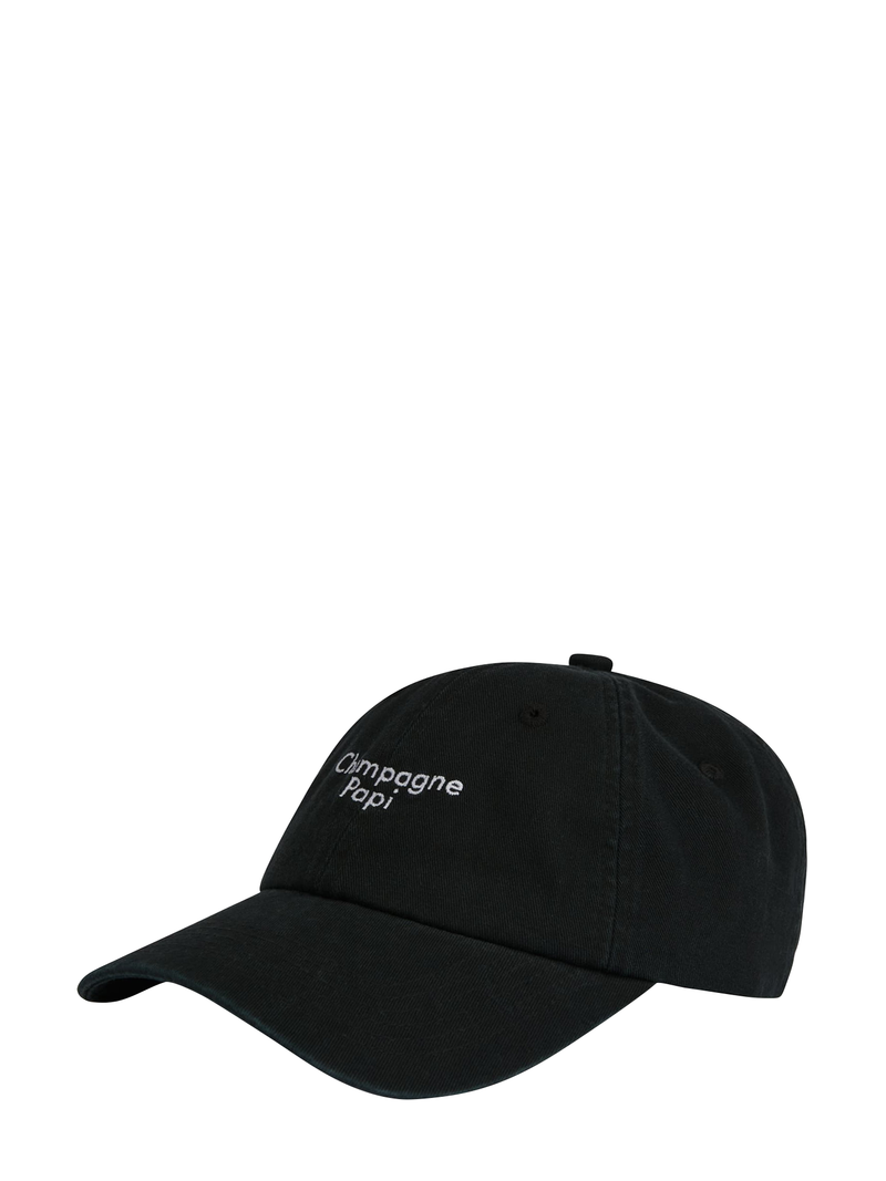 Champagne Papi cap, black