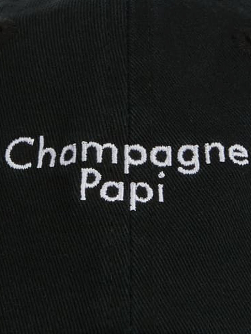Champagne Papi cap, black