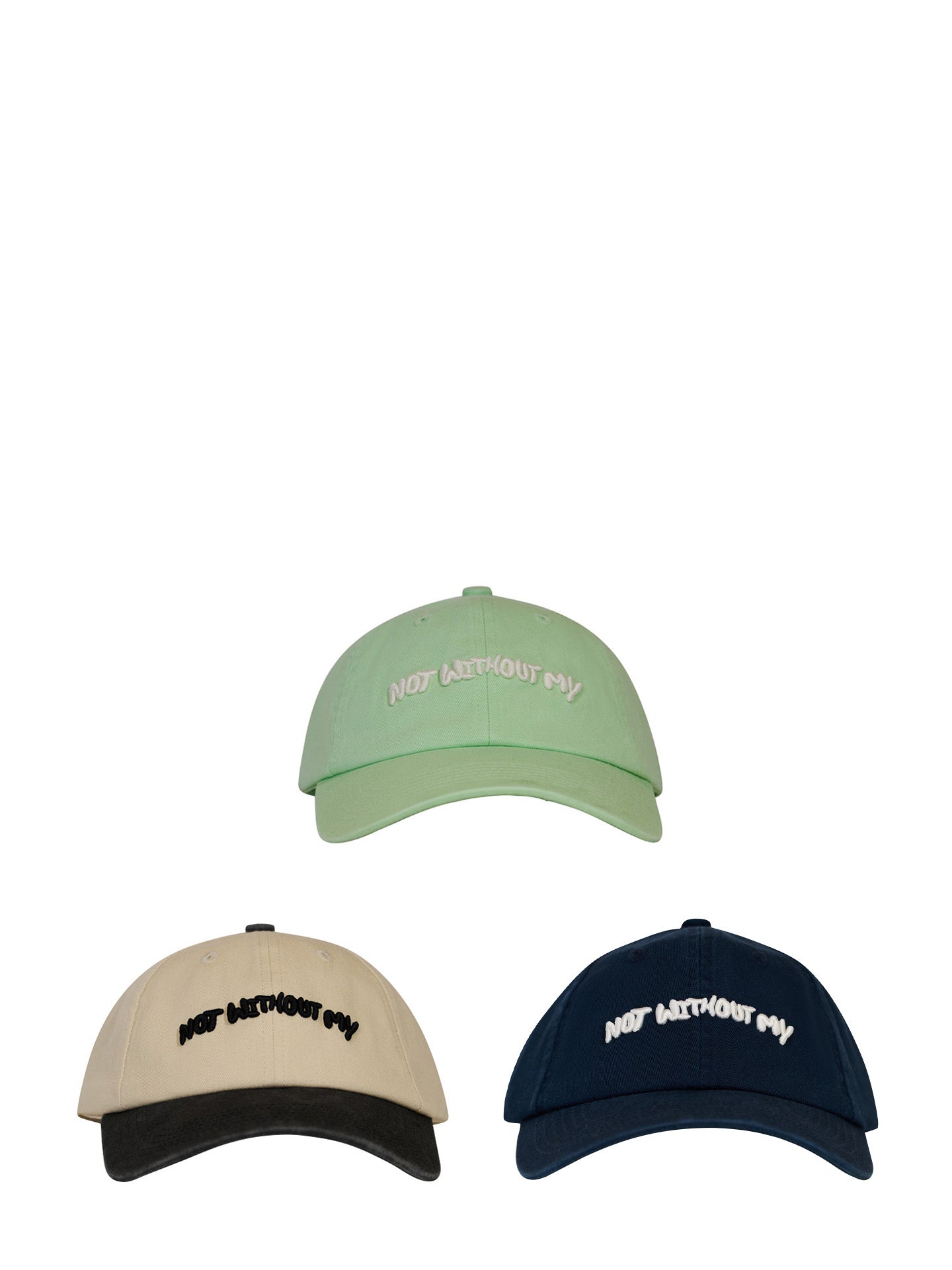 Dad cap Not without my, 3 colours