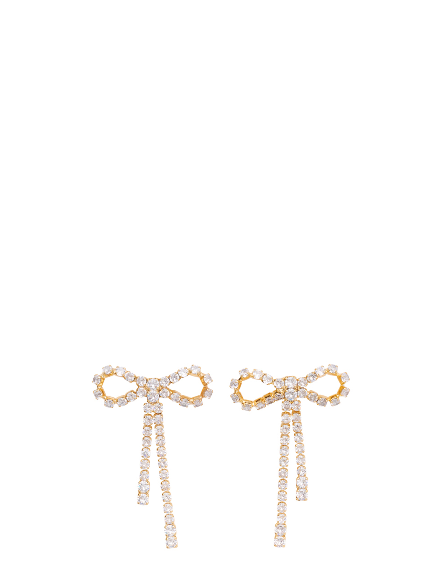 Arco Large Crystal Studs Clear, goldplated