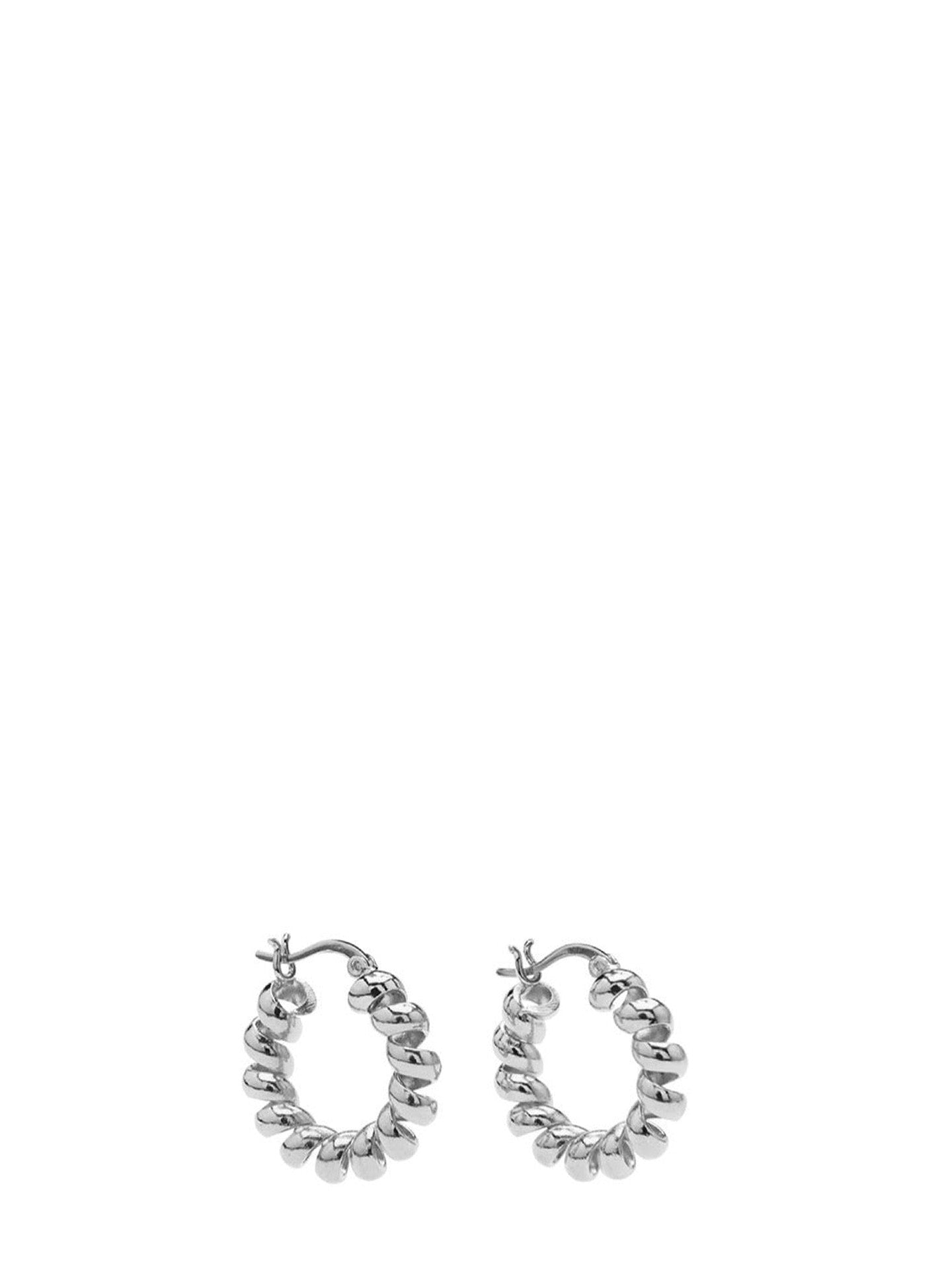 Donya hoops, silverplated