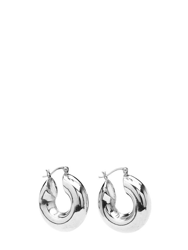 Mara chunky hoops, silverplated