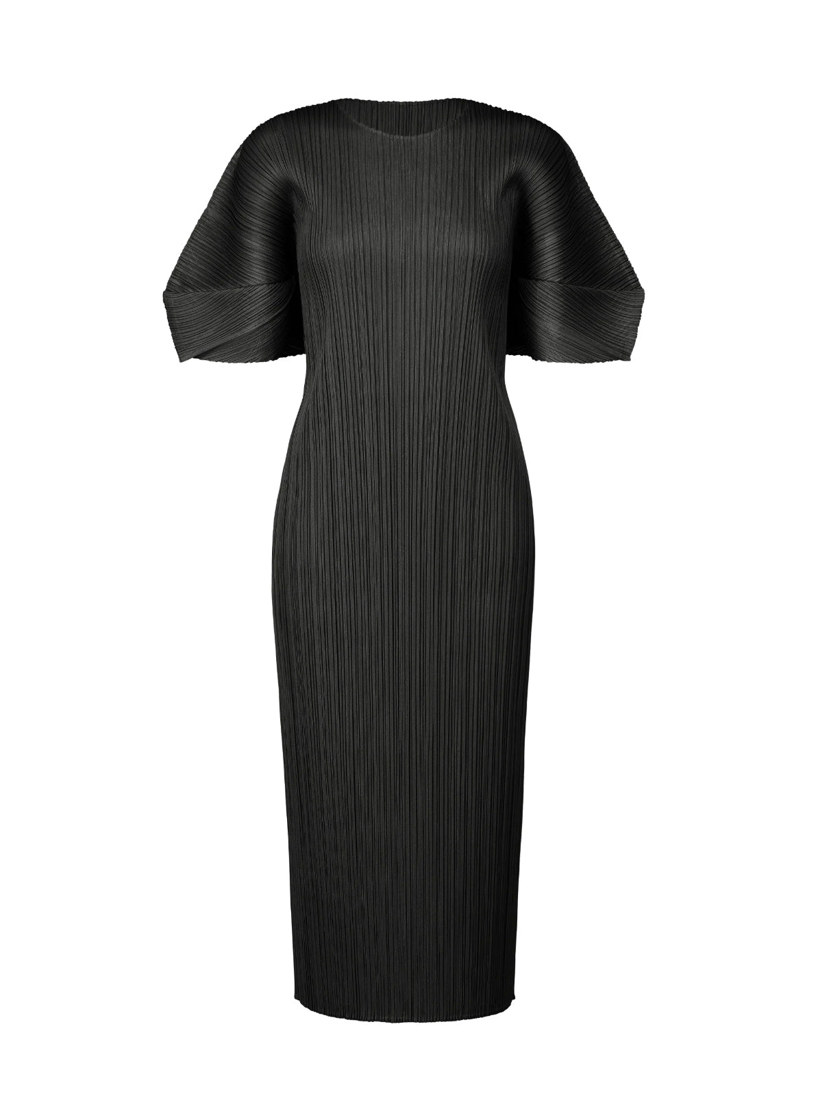 Dolman sleeved dress, black