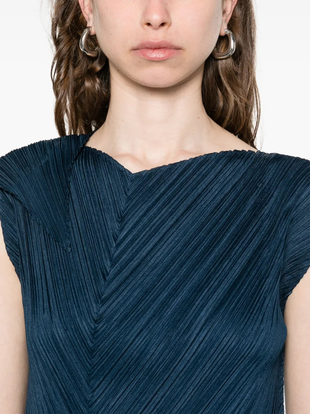 Flare dress, grayish navy