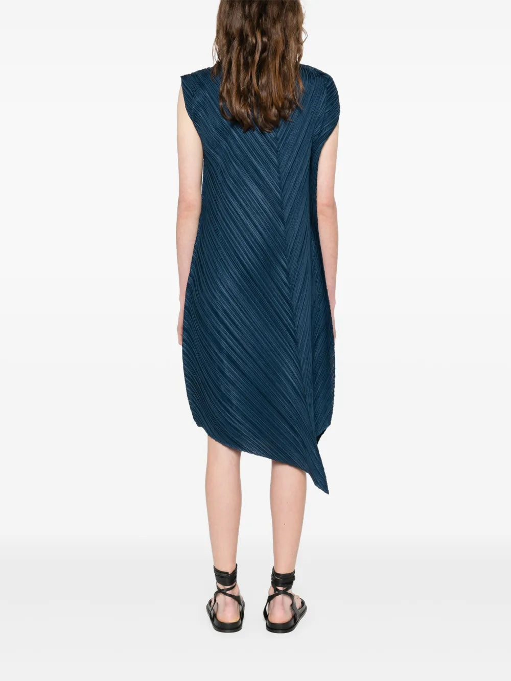 Flare dress, grayish navy