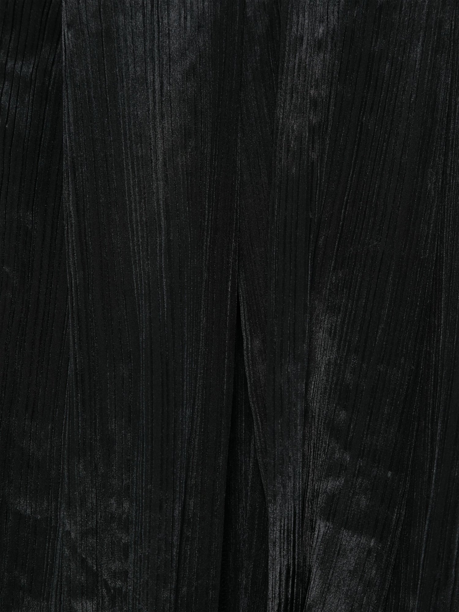 Pleated madame t-scarf, black