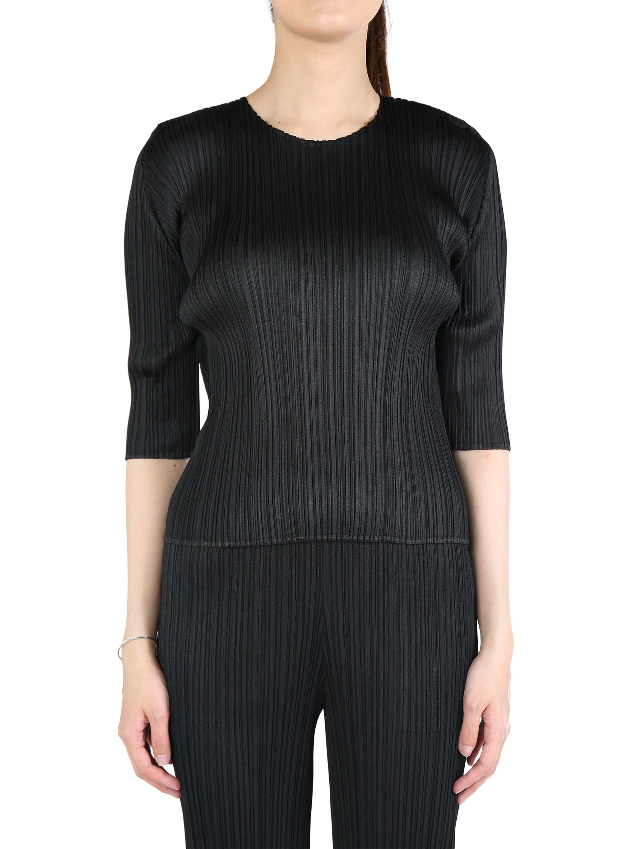 ISSEY MIYAKE PLEATS PLEASE ハイネック 半袖トップス
