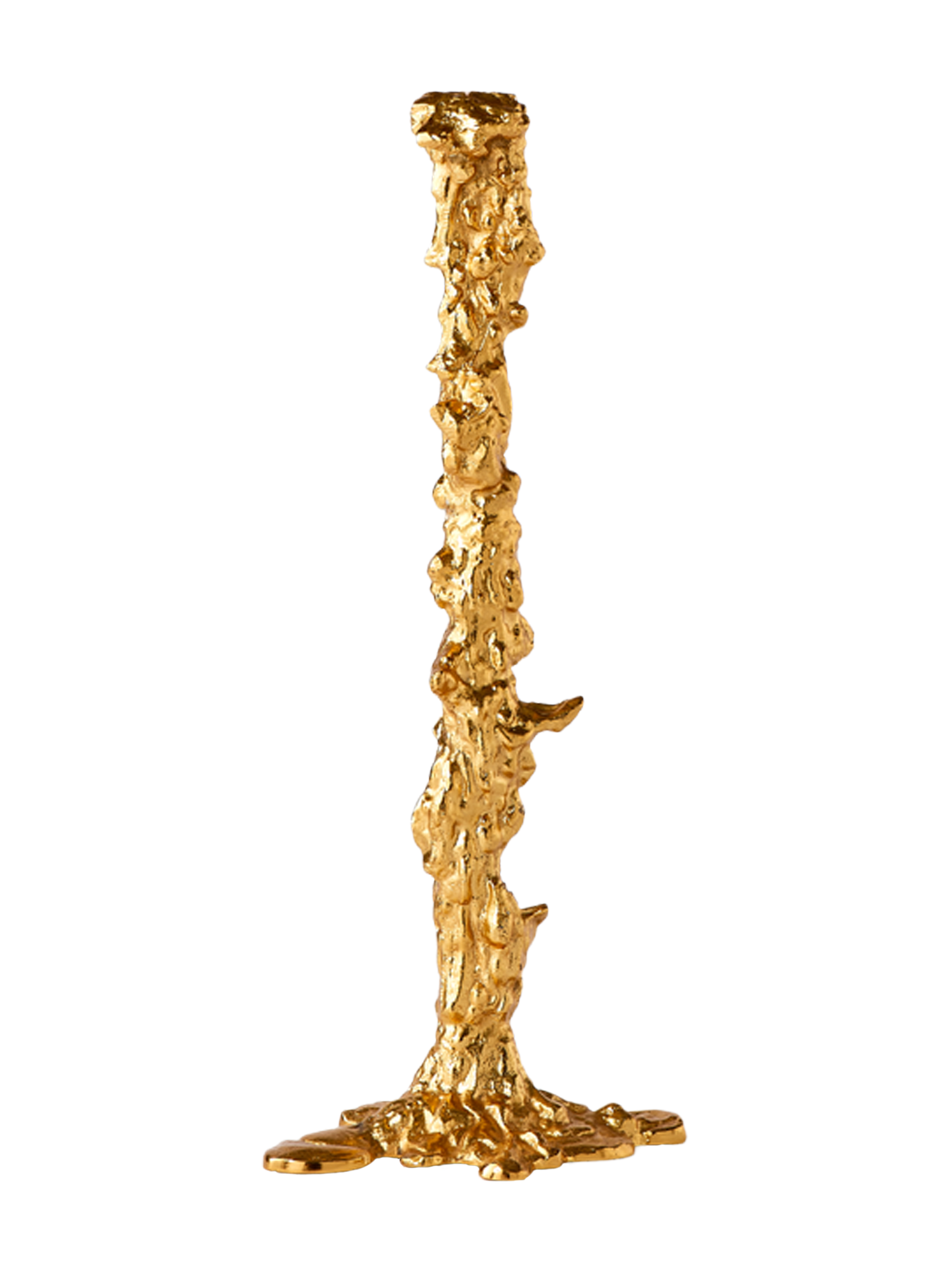 Drip candle holder, gold (XXL)