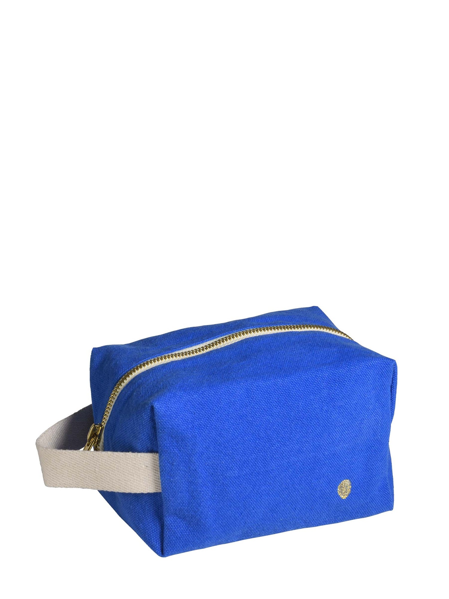 Cotton cube pouch IONA, blue