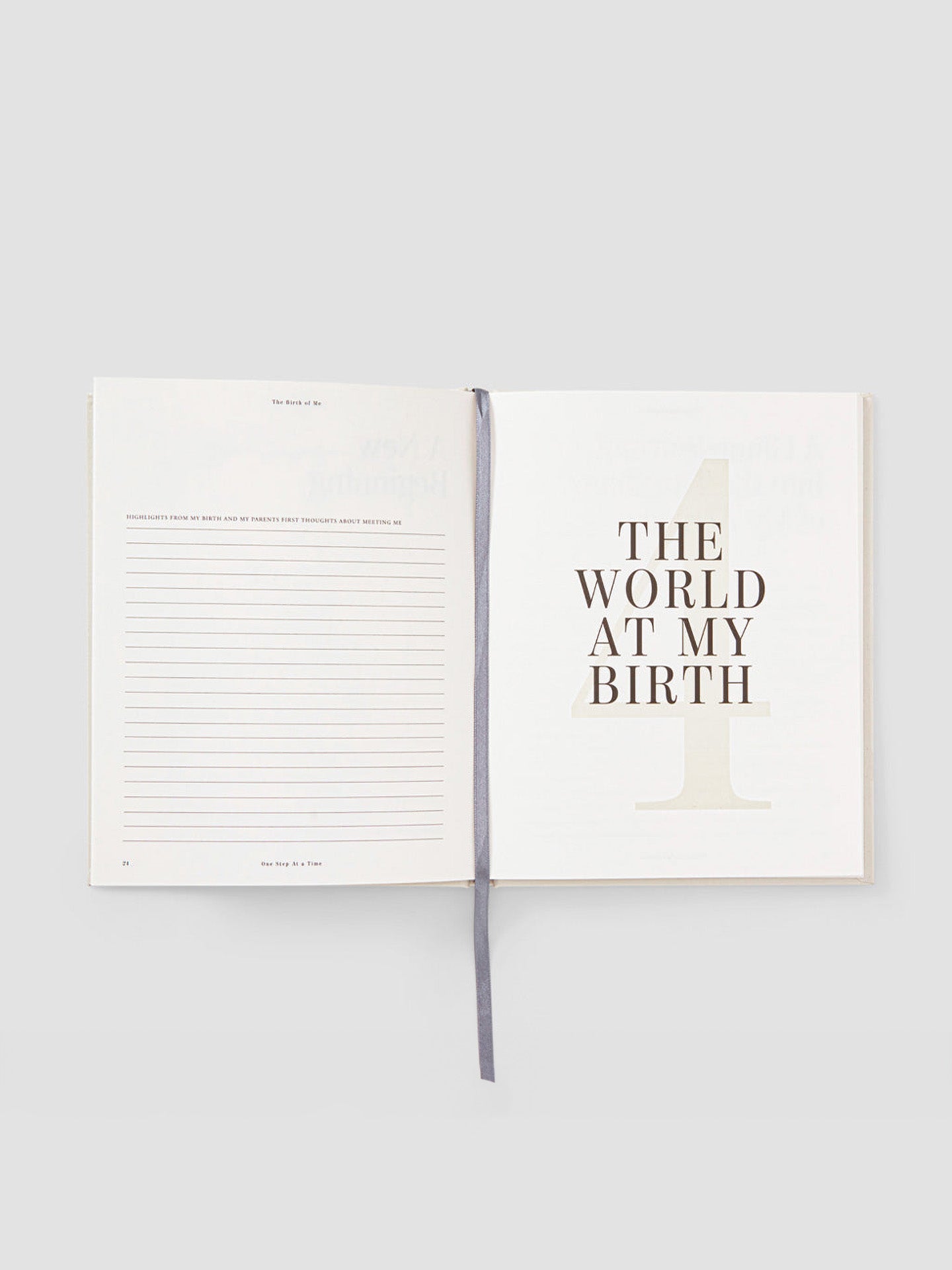 Baby book - One Step at a Time: A book about the first time in my life