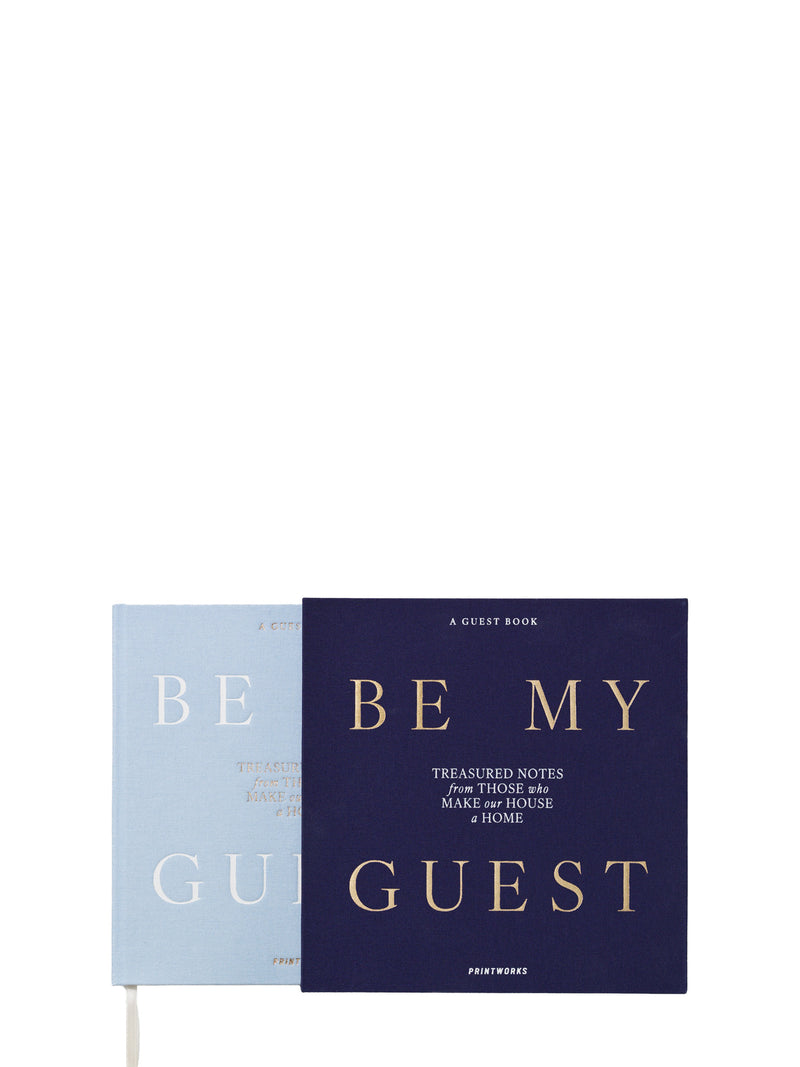 Guest book, blue