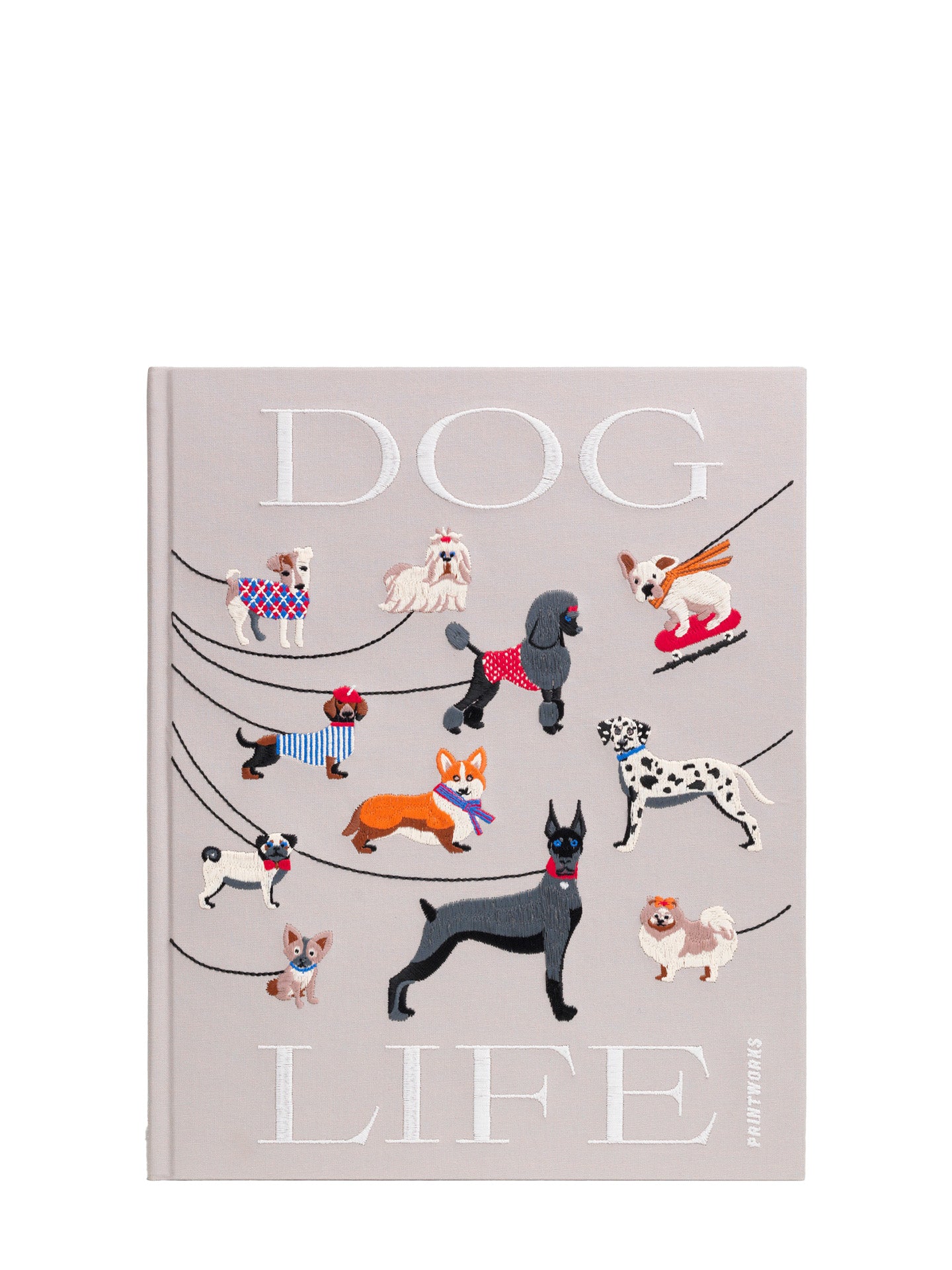 Dogs embroidered photo album