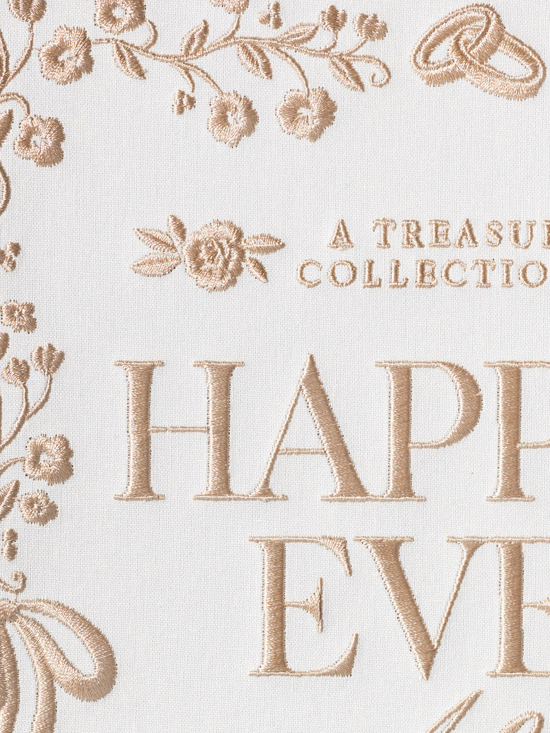 Happily ever after, embroidered wedding photo album