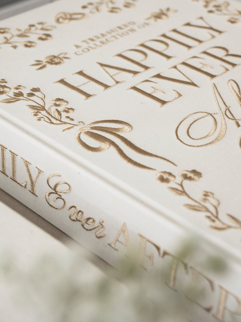 Happily ever after, embroidered wedding photo album