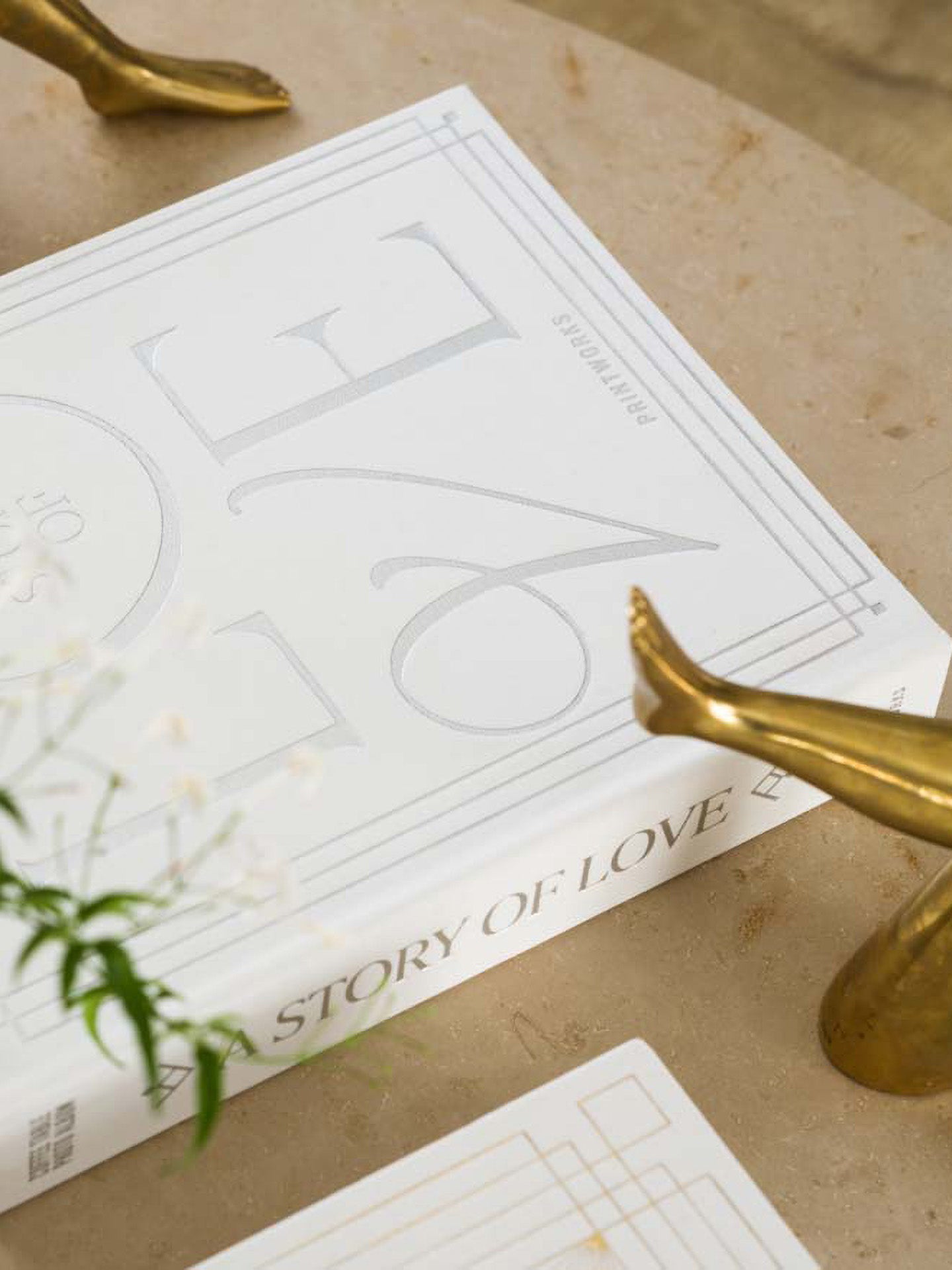 Wedding Photo Album ´A Story of Love', white-silver