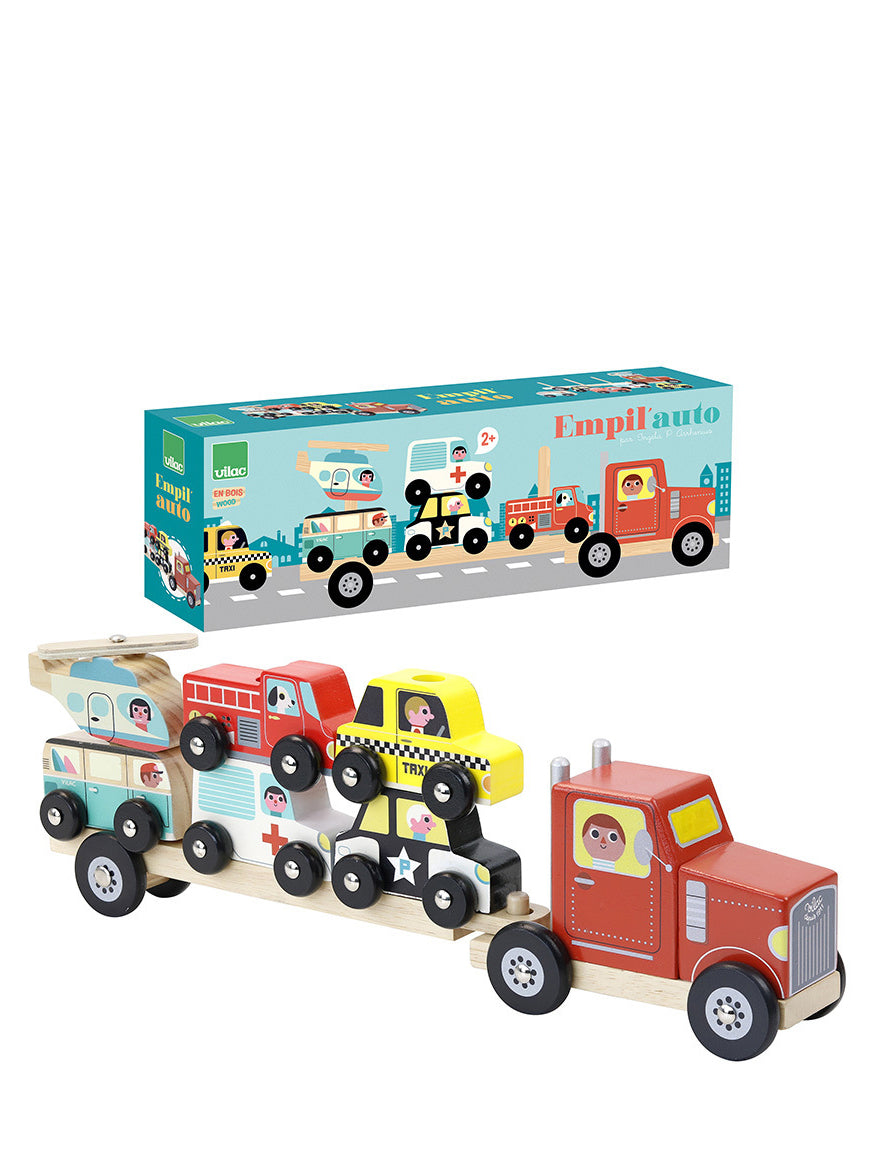 Truck and trailer stacking game