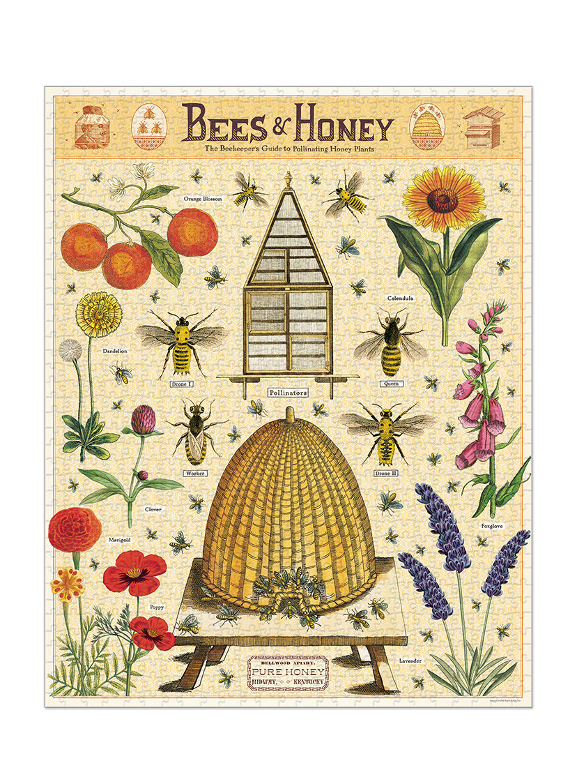 Vintage Puzzle, Bees & Honey (1000 pcs)