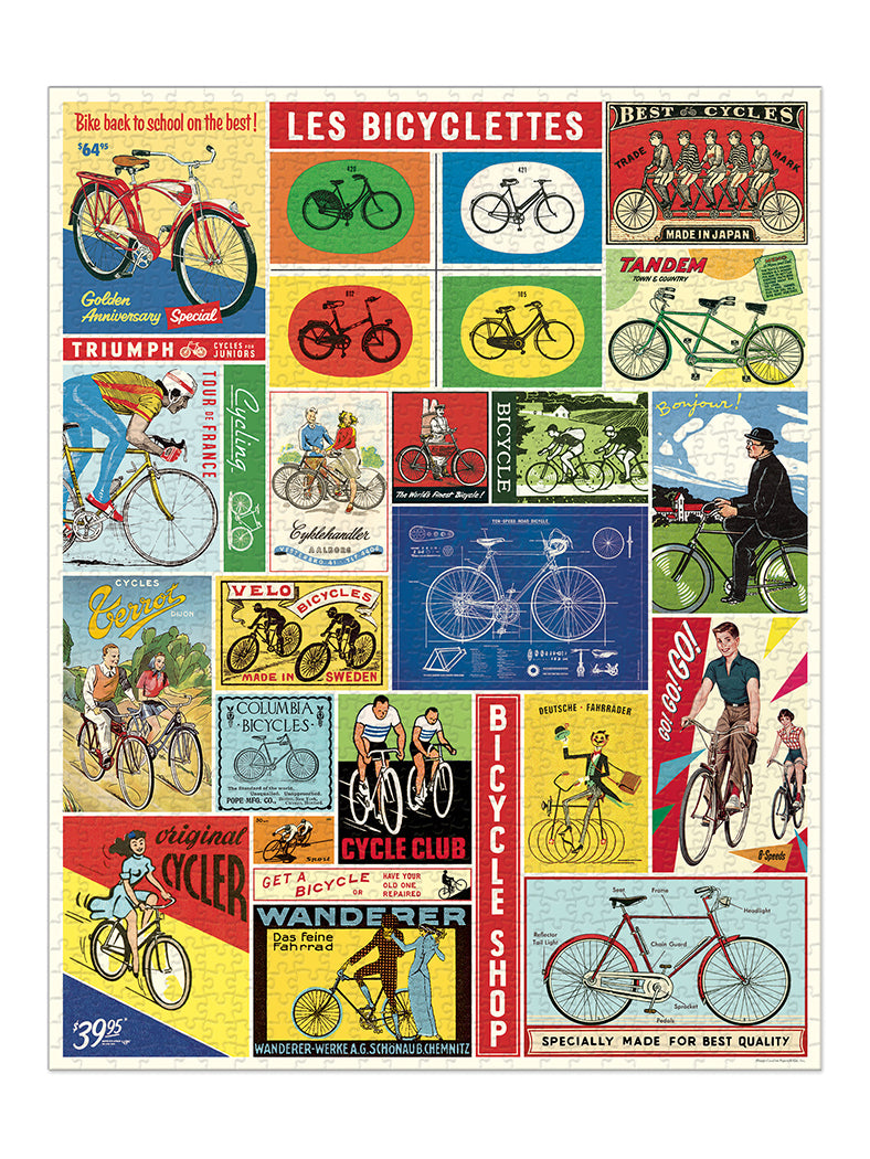 Bicycles vintage puzzle (1000 pieces)