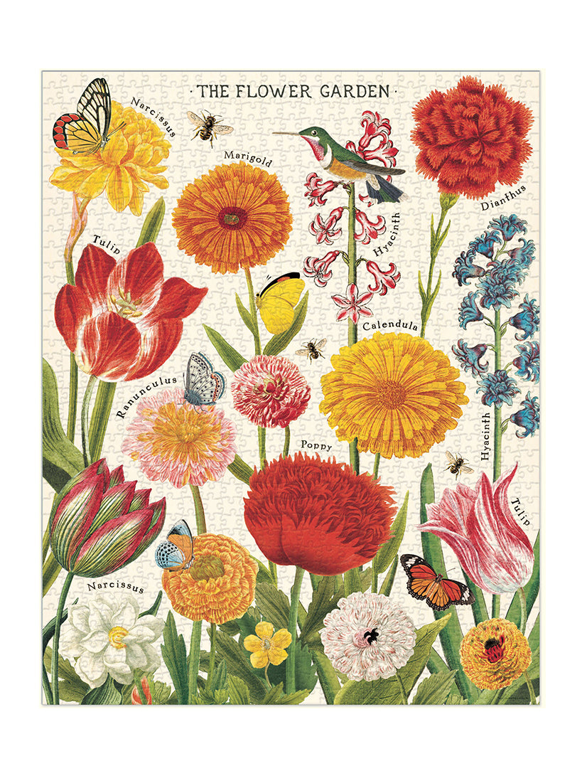 Flower garden vintage puzzle (1000 pieces)