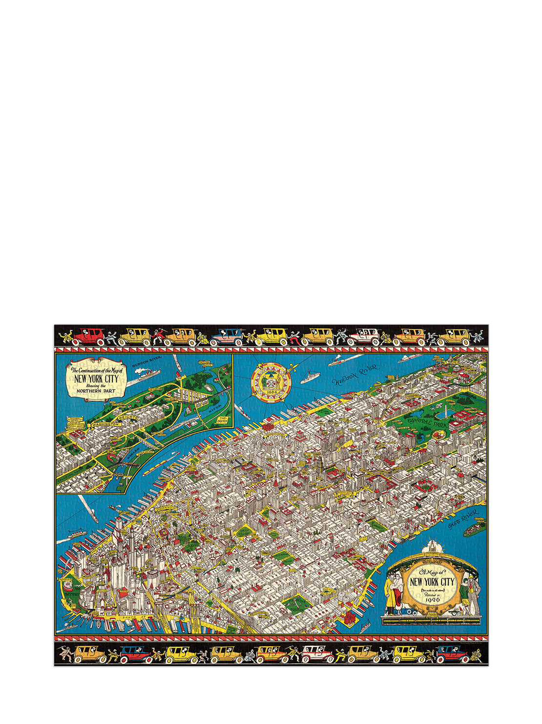 Map of New York vintage puzzle (1000 pieces)