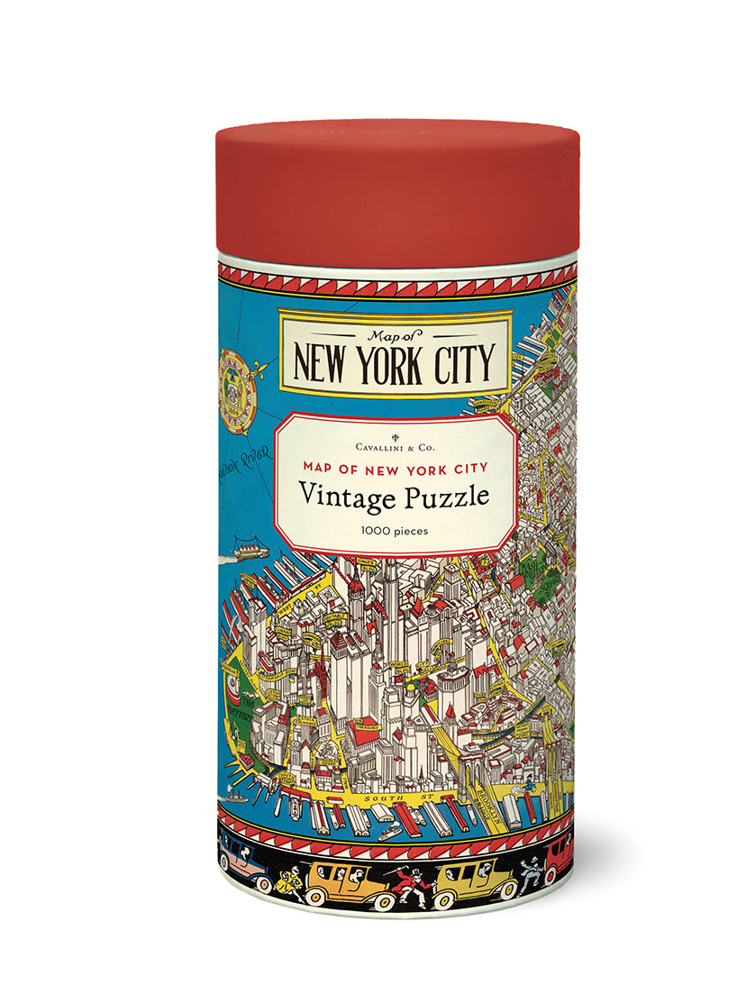 Map of New York vintage puzzle (1000 pieces)