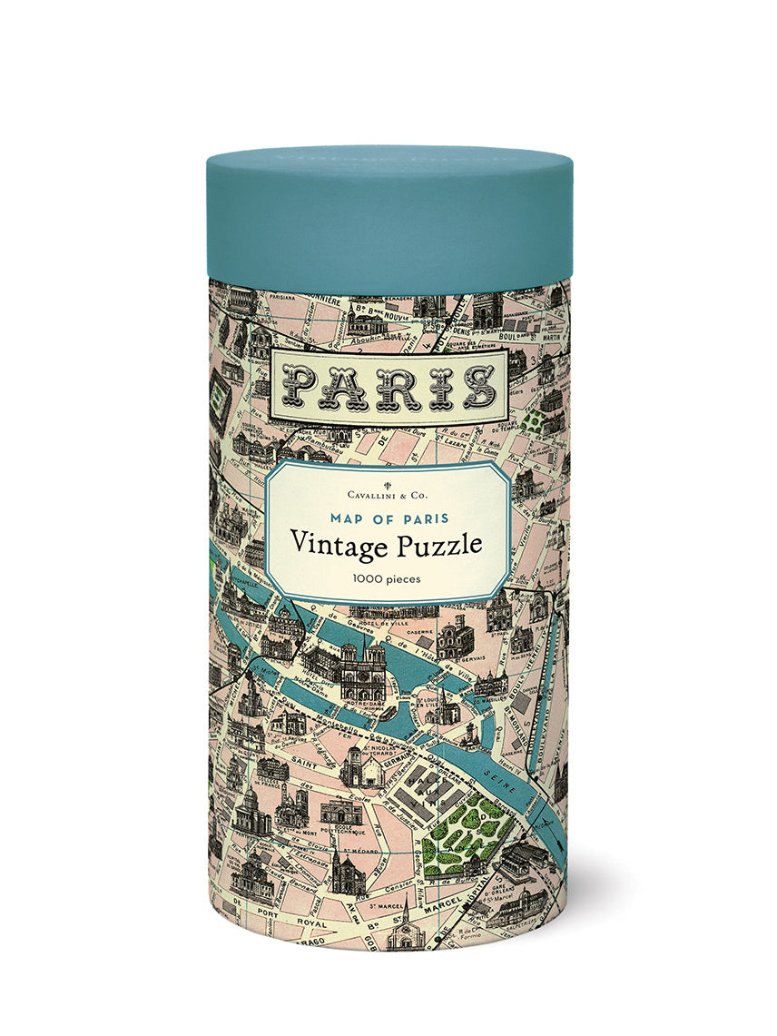 Vintage puzzle, Paris Map (1000 pcs)