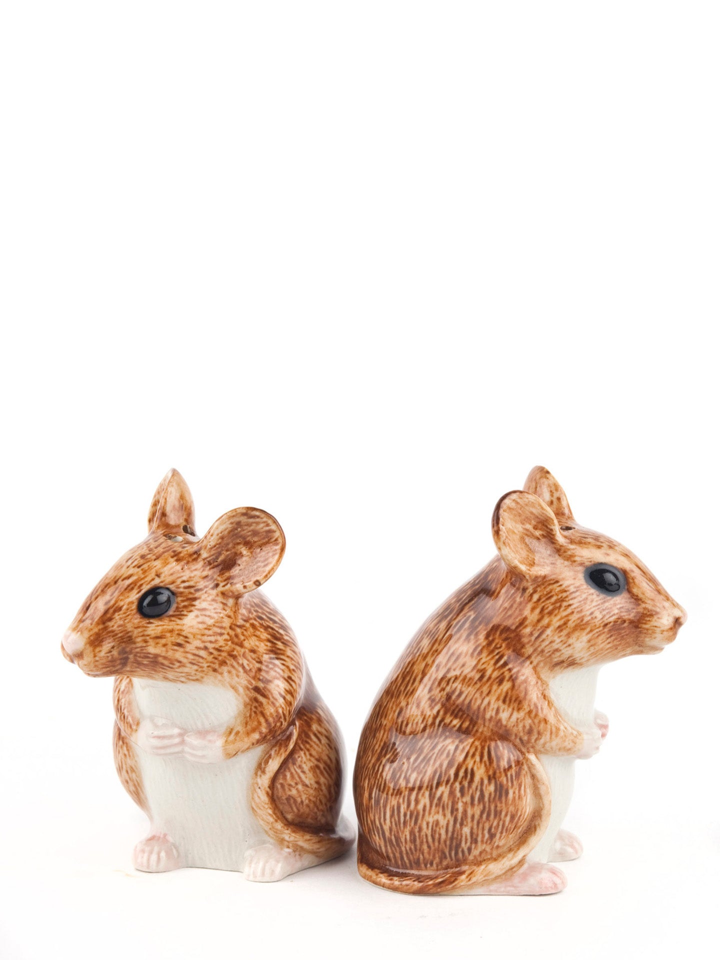 Wood mouses salt & pepper shaker set