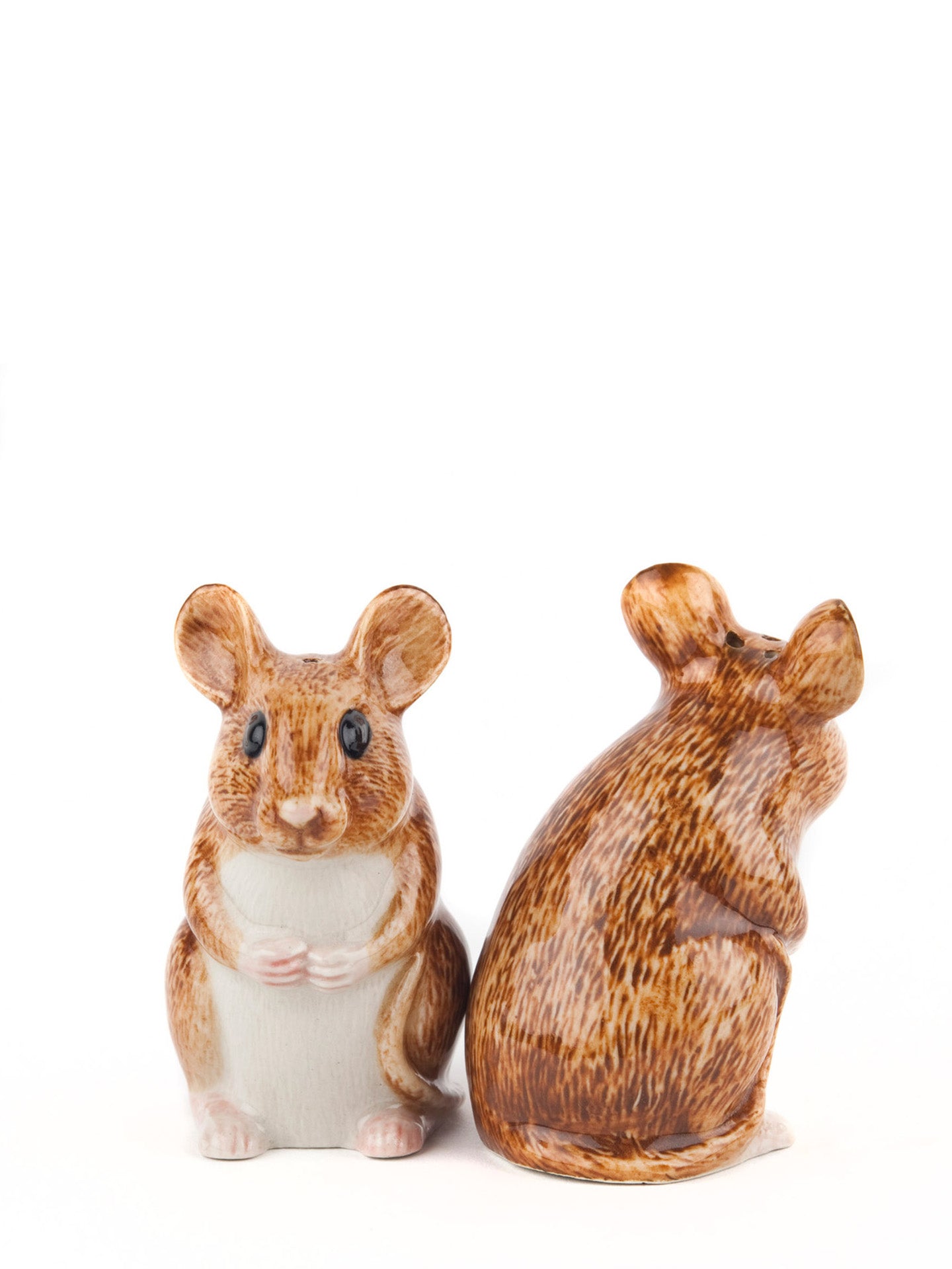 Wood mouses salt & pepper shaker set