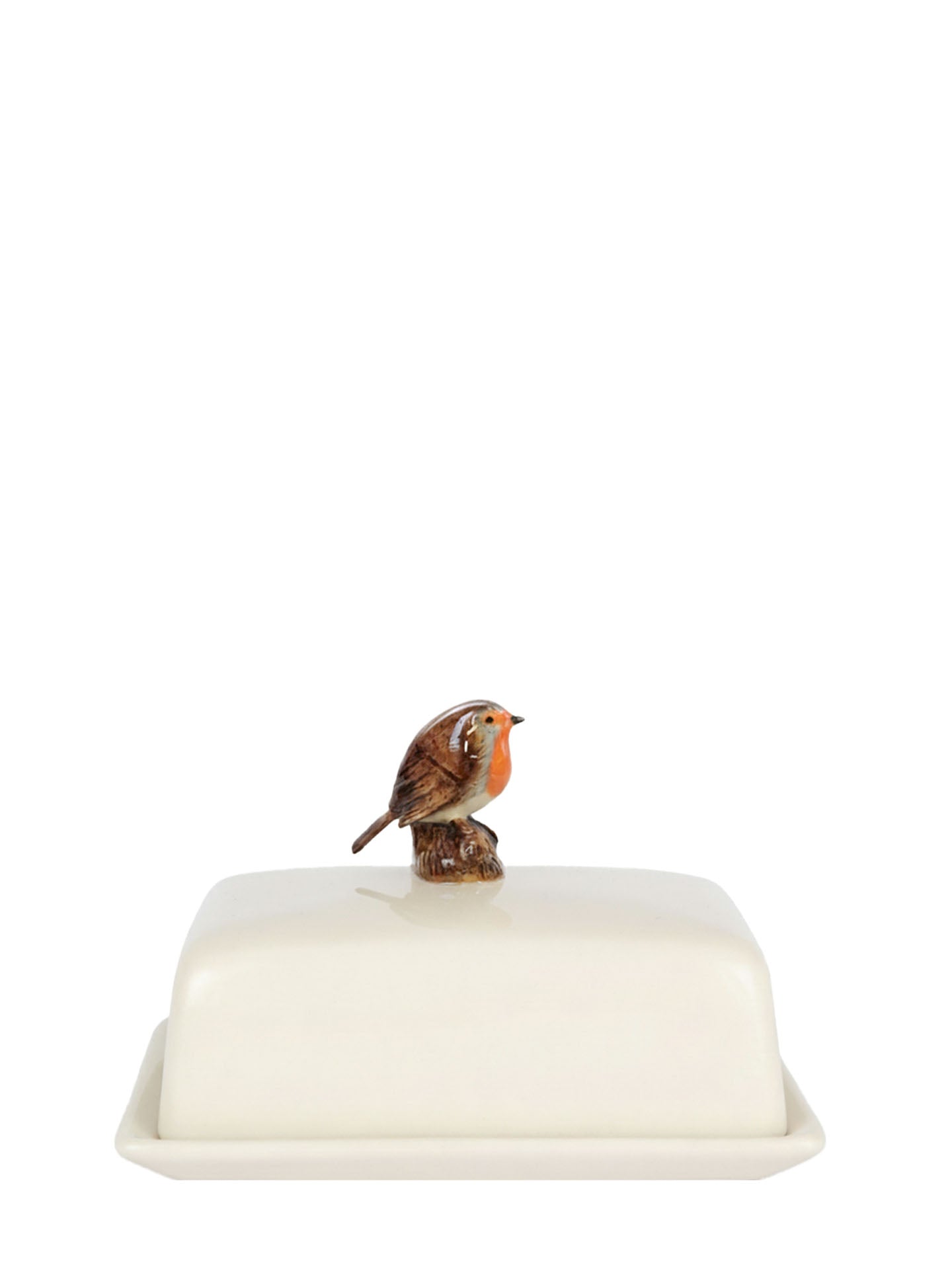 Robin butter dish