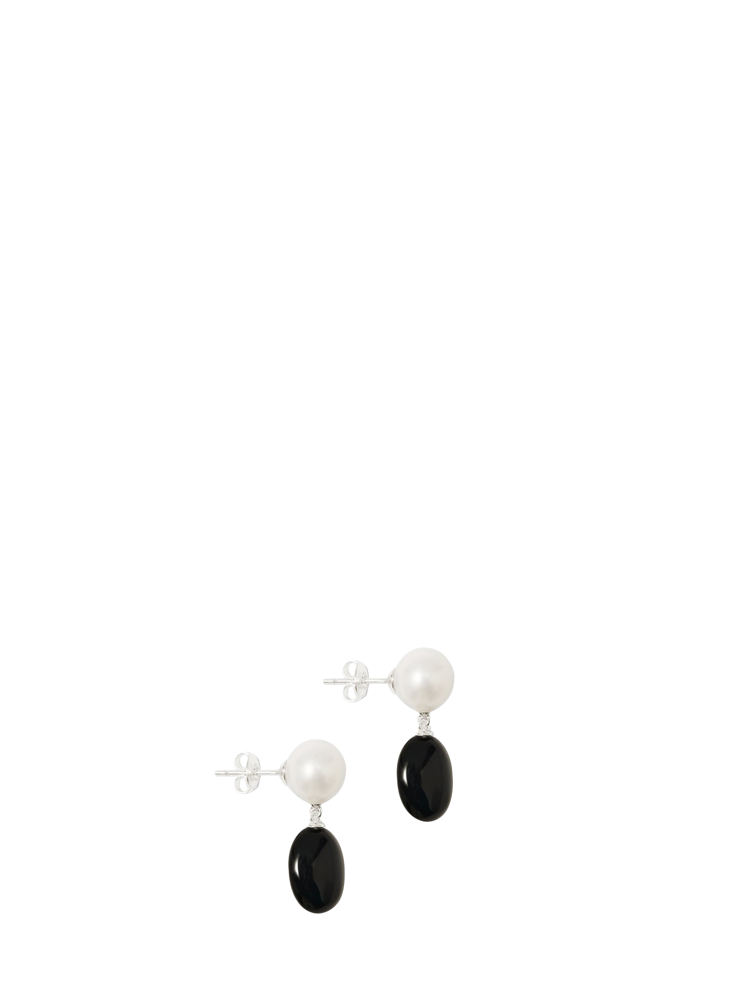 Dualism earrings, silver plated