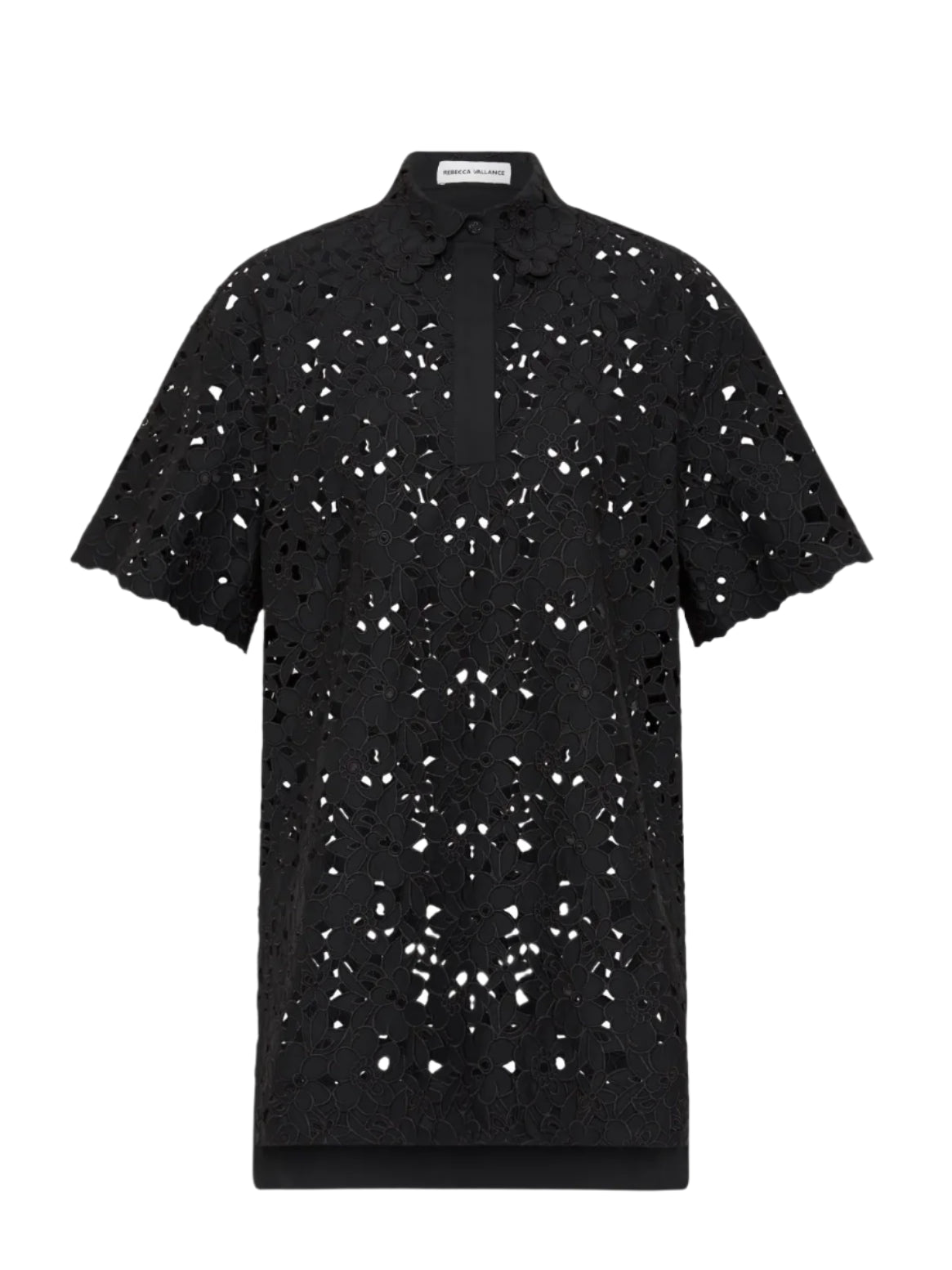 Kitsu lace shirt, black