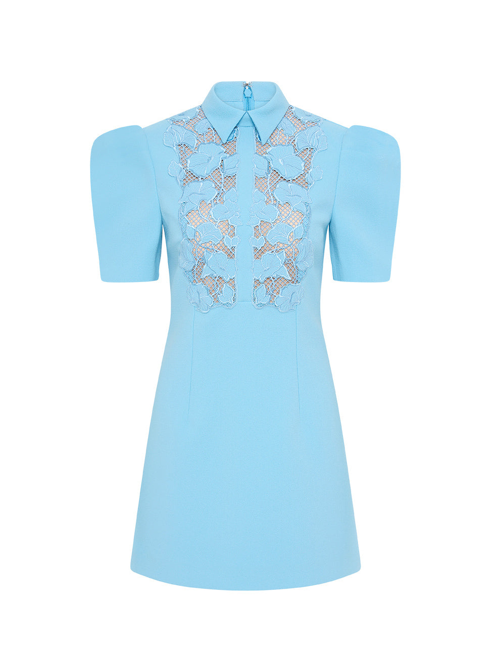Skye short sleeve mini dress, ethereal blue