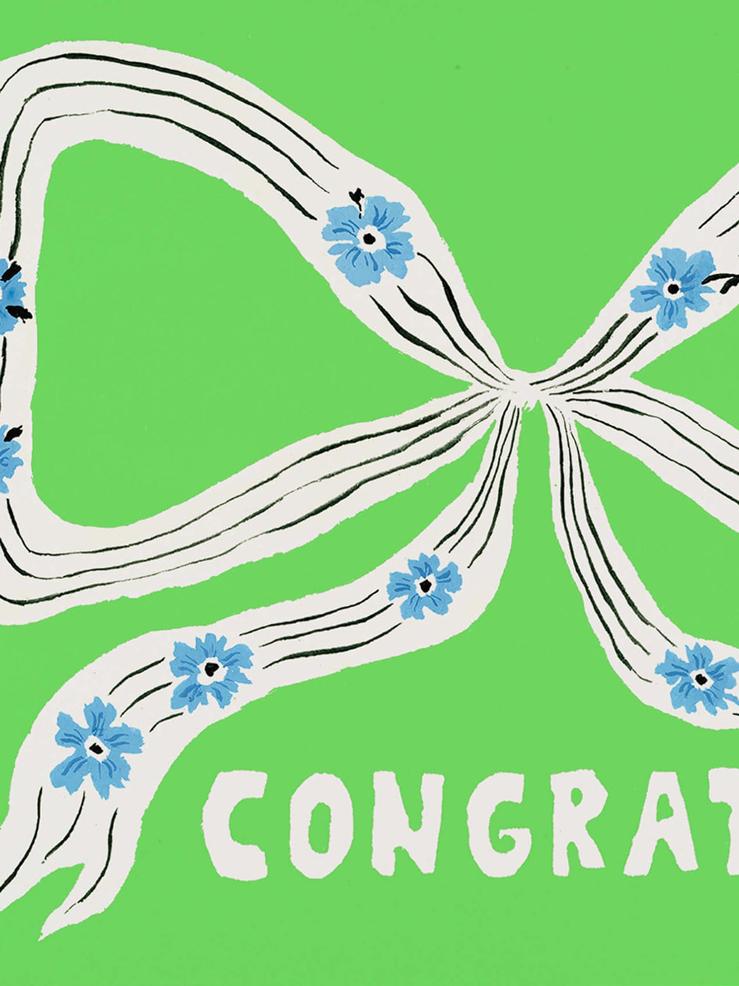 Perfect bow congrats card for all occasions