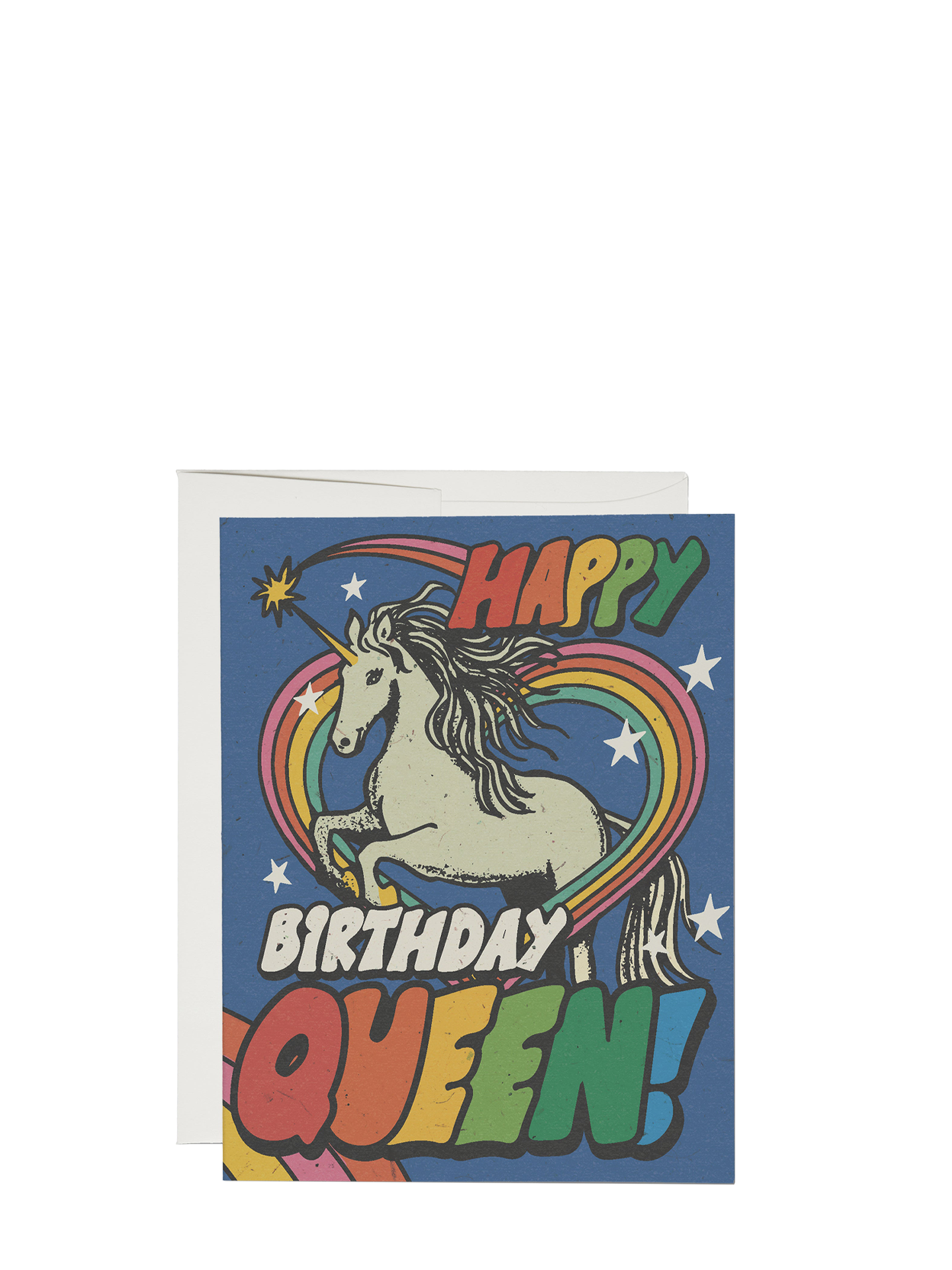 Unicorn queen birthday card