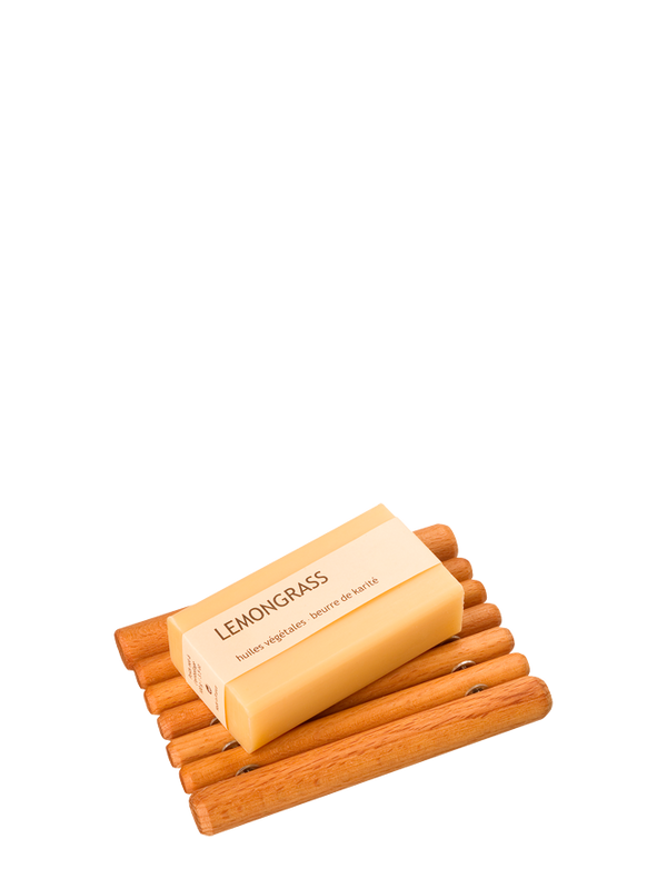 Soap dish, light wood