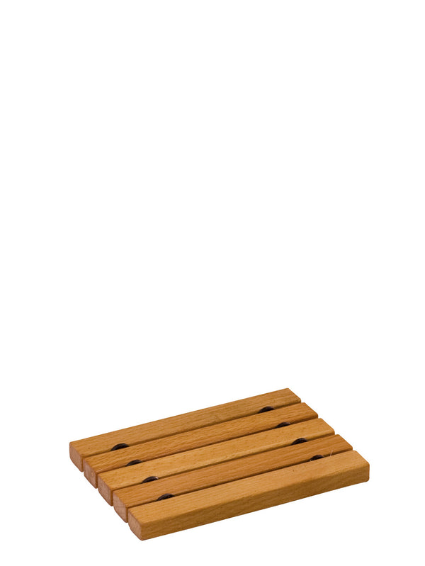 Soap dish, oiled beechwood rods