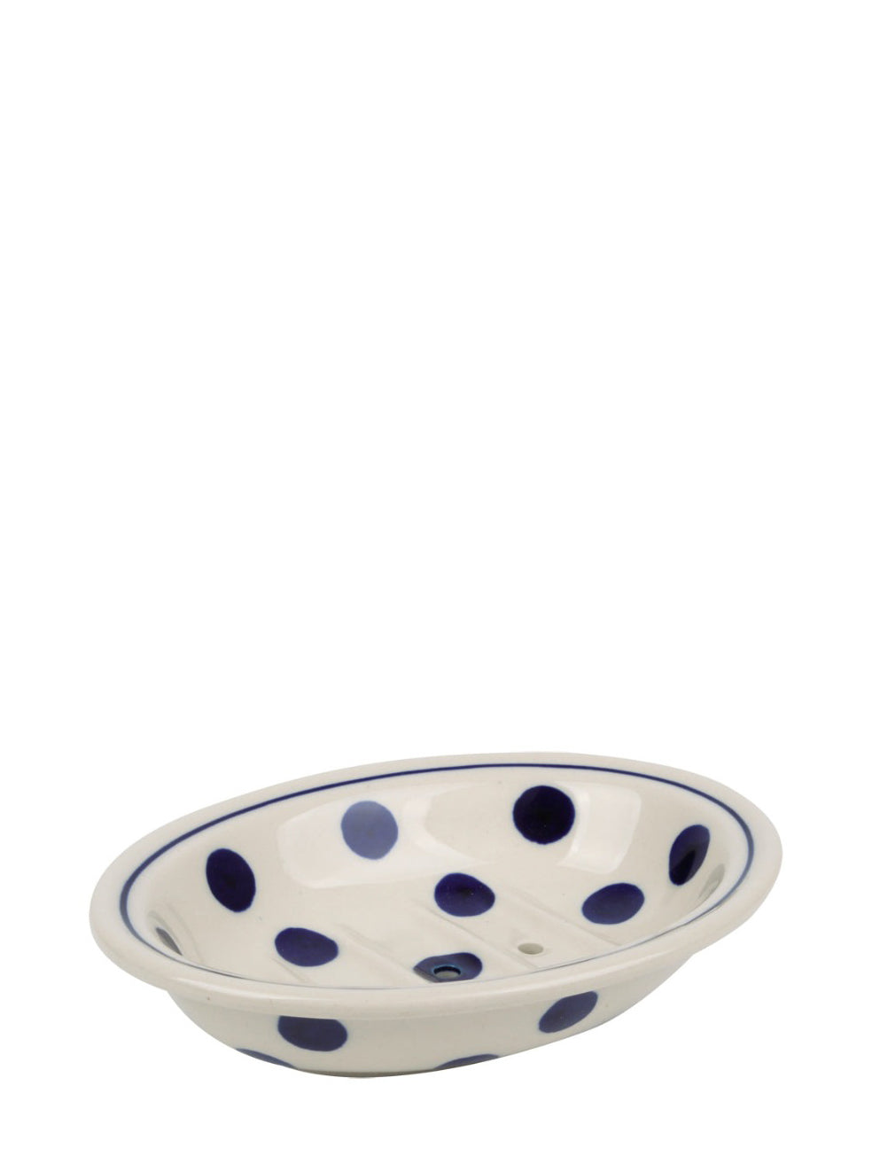 Ceramic soap dish, dots