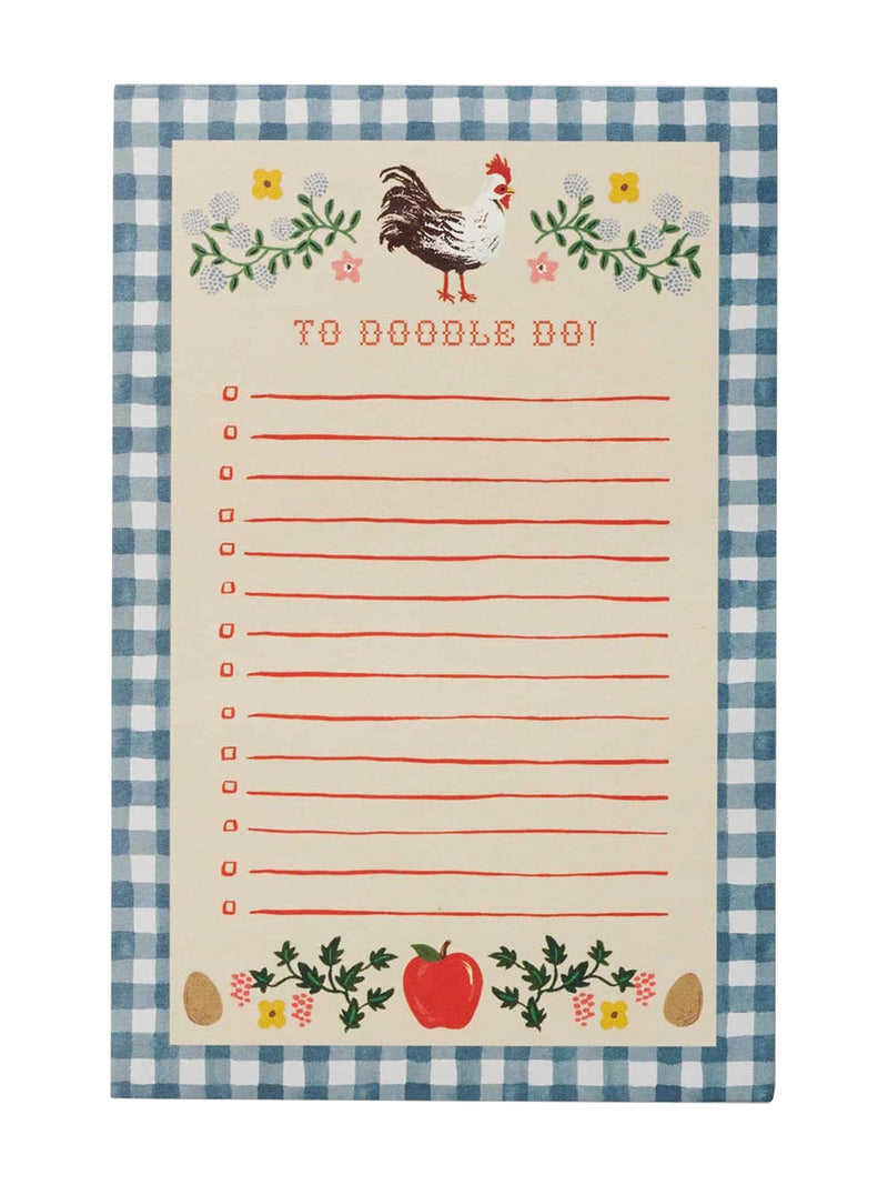 Home sweet home checklist notepad "To doodle do"