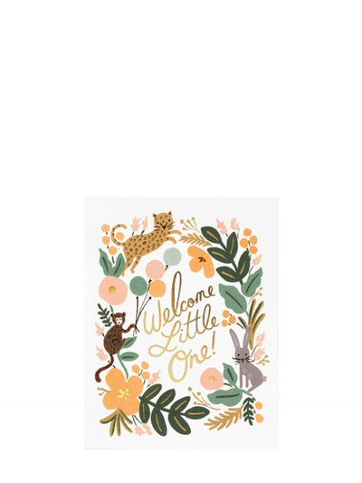 Menagerie, new baby card