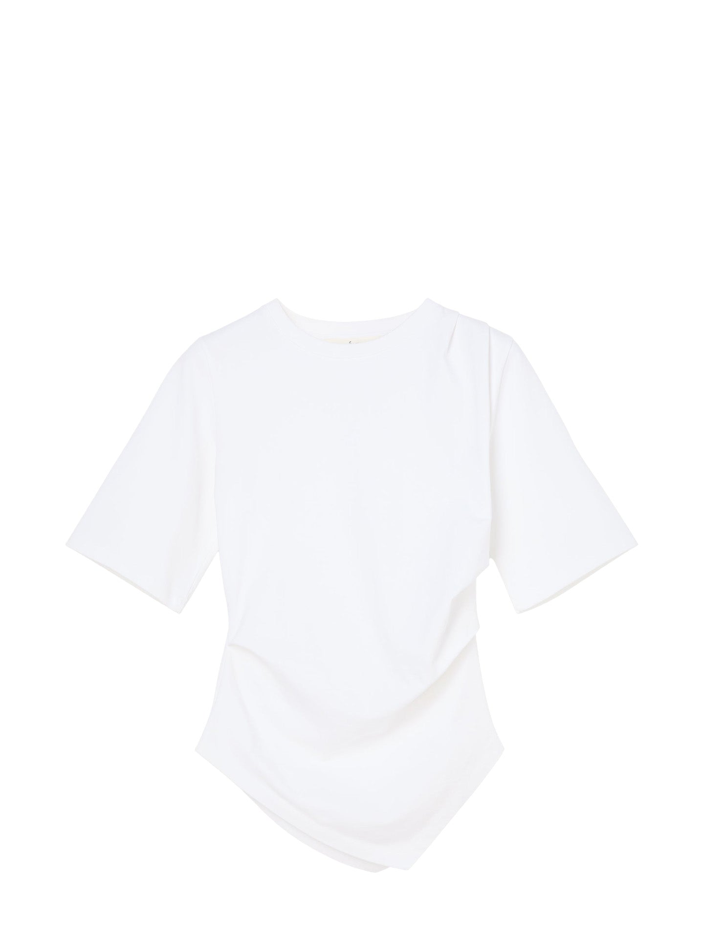 Reinvented twisted t-shirt, optic white