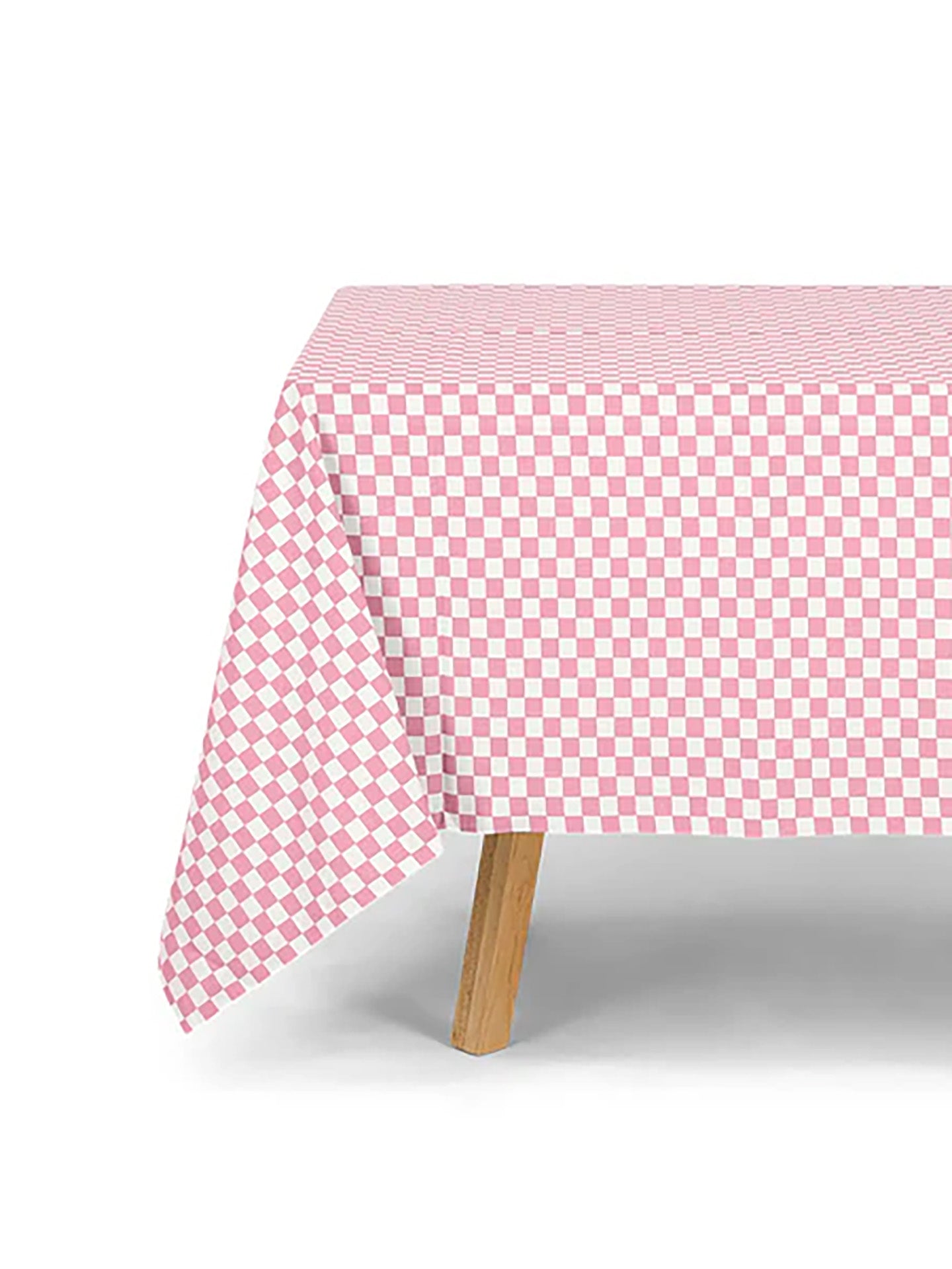 Tablecloth zoe checkerboard, strawberry