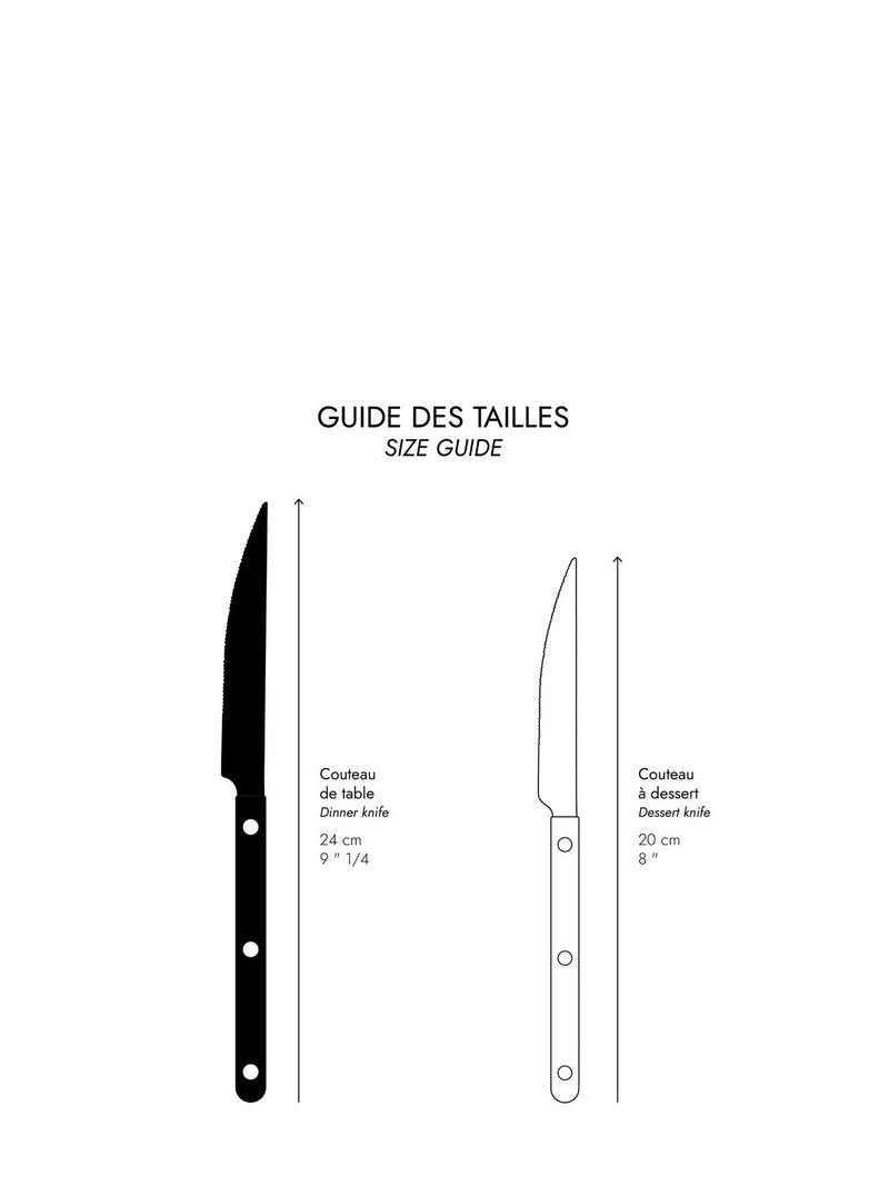 Bistrot dinner knife, 19 colours