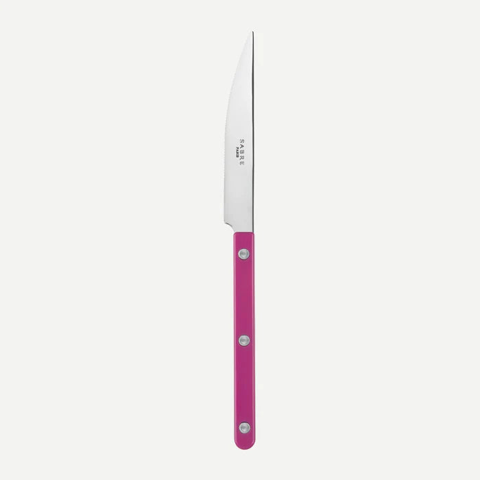 Bistrot dinner knife, raspberry pink